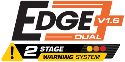 The JRP Edge 2in1 v1.6 52mm gauge ranges logo