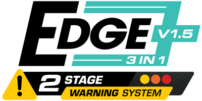 The JRP Edge v1.5 3in1 52mm gauge ranges logo